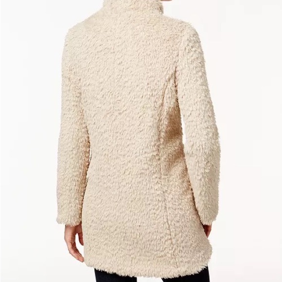 Kenneth Cole Teddy Faux-Fur Coat - Picture 2 of 3